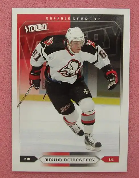 НХЛ Максим Афиногенов Баффало Сейбрз Динамо Москва СКА Витязь № 25