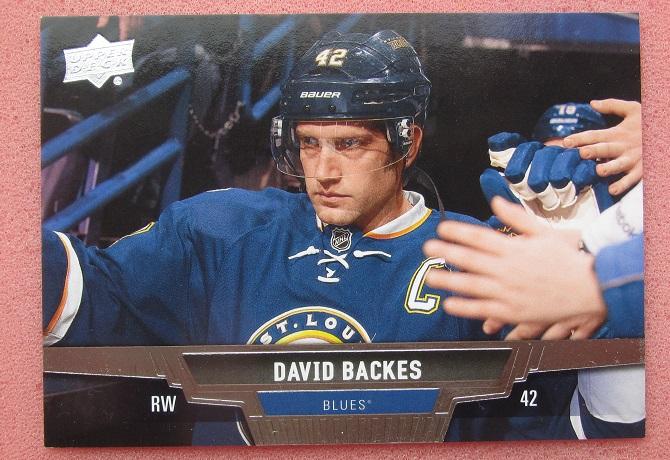 НХЛ Дэвид Бэкес Сент-Луис Блюз № 126