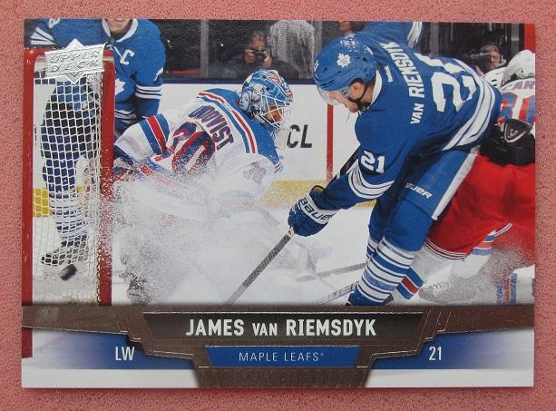 НХЛ Джеймс Ван Римсдайк Торонто Мэйпл Лифс № 72