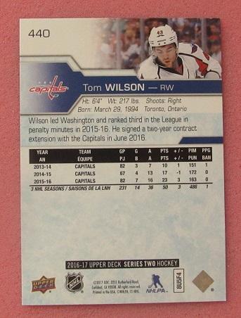 НХЛ Том Уилсон Вашингтон Кэпиталз № 440 1