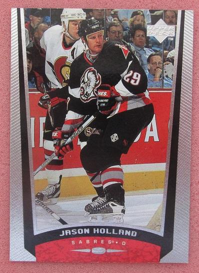 НХЛ Джейсон Холланд Баффало Сейбрз № 224