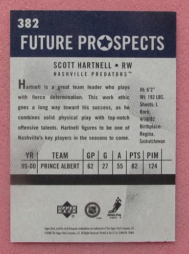 НХЛ Скотт Хартнелл Нэшвилл Предаторз № 382 1