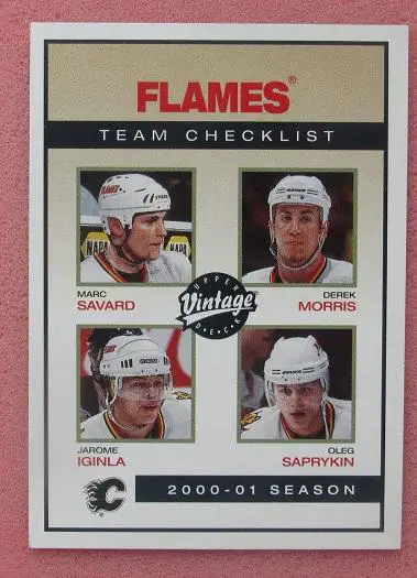 НХЛ Калгари Флеймз № 43 чек-лист Олег Сапрыкин ЦСКА Динамо Москва СКА Уфа Сочи