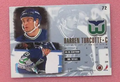 НХЛ Даррен Теркотт Хартфорд Уэйлерз № 72 1