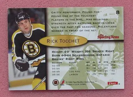 НХЛ Рик Токкет Питтсбург Пингвинз № 8 1