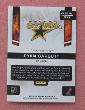 НХЛ Райан Гэрбатт Даллас Старз № 511 1