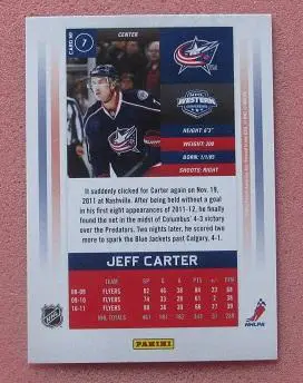 НХЛ Джефф Картер Коламбус Блю Джекетс № 7 1