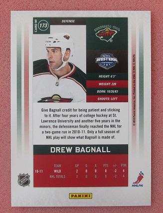 НХЛ Дрю Багнолл Миннесота Уайлд № 173 1