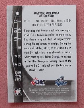 НХЛ Патрик Поливка Виктория Ройялс № 70 1