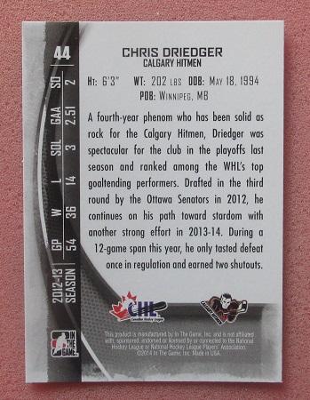 НХЛ Крис Дриджер Калгари Уитмен № 44 1