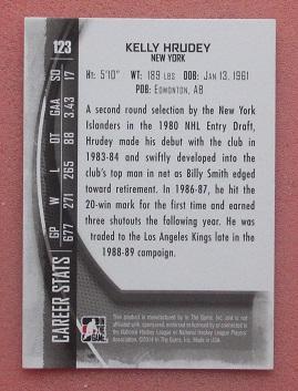НХЛ Келли Хруди Нью-Йорк Айлендерс № 123 1