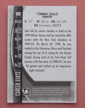 НХЛ Томми Сало Эдмонтон Ойлерз № 138 1
