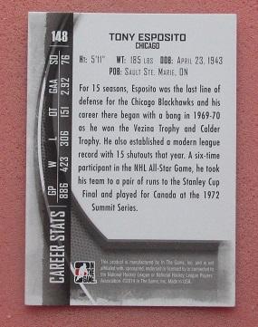 НХЛ Тони Эспозито Чикаго Блэкхокс № 148 1