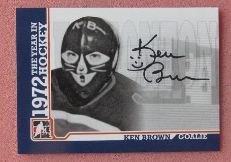НХЛ Кен Браун Эдмонтон Ойлерз № A-KB автограф