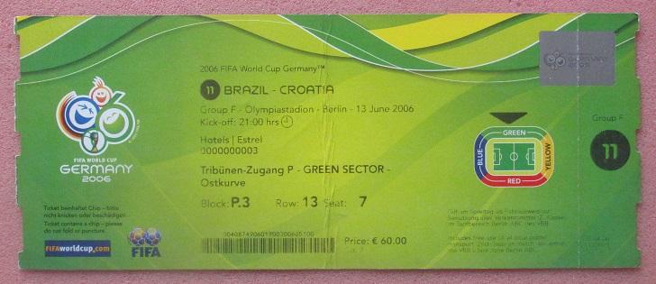 Бразилия - Хорватия 13.06.2006 Чемпионат Мира