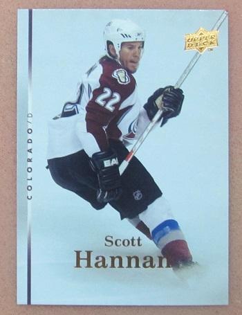 НХЛ Скотт Хэннан Колорадо Эвеланш № 308