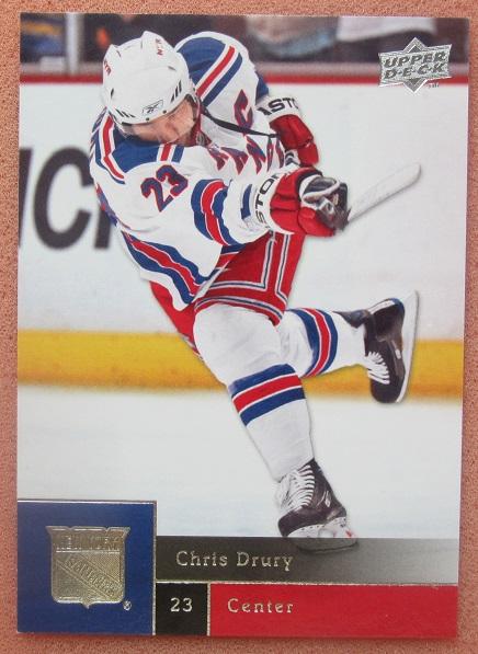 НХЛ Крис Друри Нью-Йорк Рейнджерс № 65