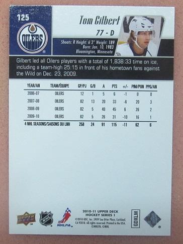 НХЛ Том Гилберт Эдмонтон Ойлерз № 125 1