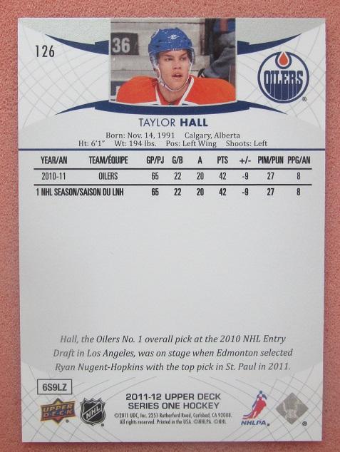НХЛ Тэйлор Холл Эдмонтон Ойлерз № 126 1