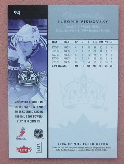 НХЛ Любомир Вишневский Лос-Анжелес Кингз № 94 1