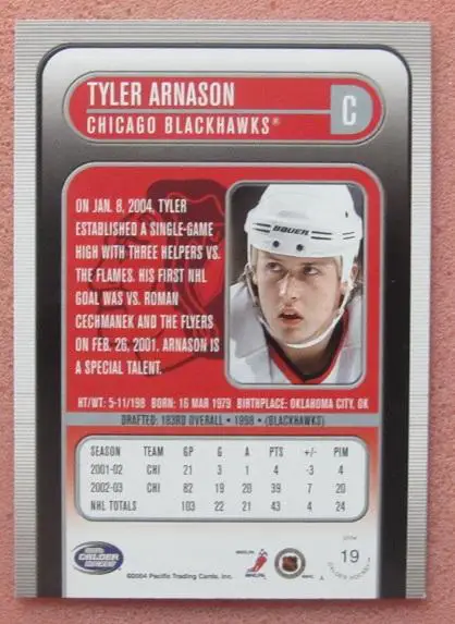 НХЛ Тайлер Арнасон Чикаго Блэкхокс № 19 1