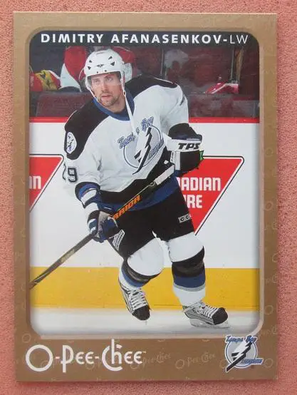 НХЛ Дмитрий Афанасенков Тампа Бэй Лайтнинг Ярославль Тольятти Динамо Москва №442