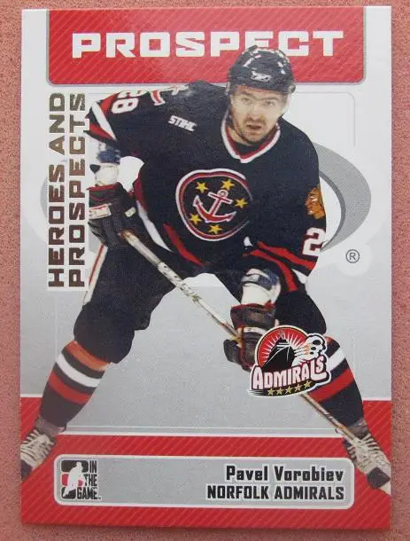 НХЛ Павел Воробьёв Норфолк Эдмиралс Караганда Прикамье Ярославль Химик СМ № 69