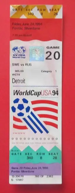 Швеция - Россия 24.06.1994 Чемпионат Мира США