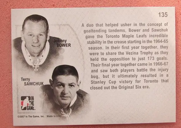 НХЛ Терри Савчук Джонни Бауэр Канада № 135 1