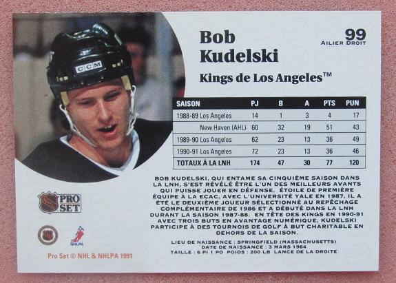 НХЛ Боб Кудельский Лос-Анжелес Кингз № 99 1