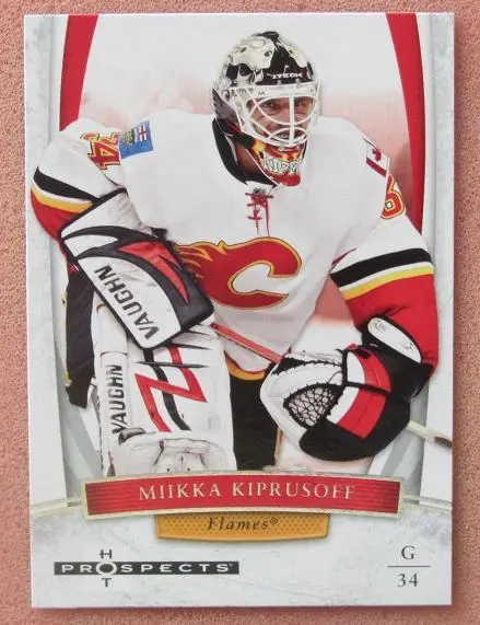НХЛ Микка Кипрусофф Калгари Флэймз № 60