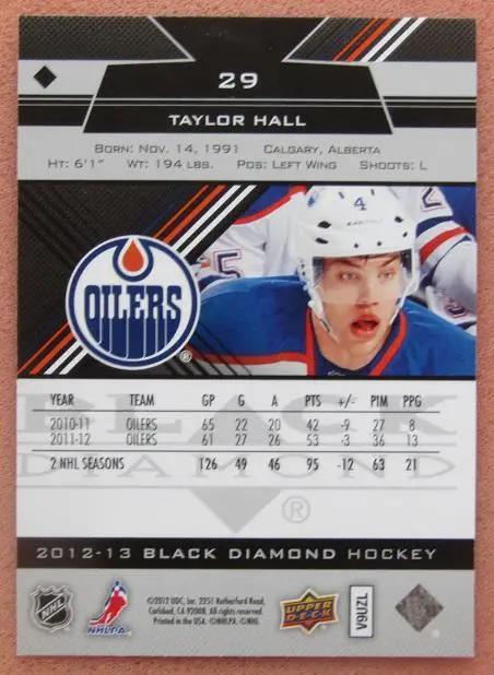 НХЛ Тейлор Холл Эдмонтон Ойлерз № 29 1