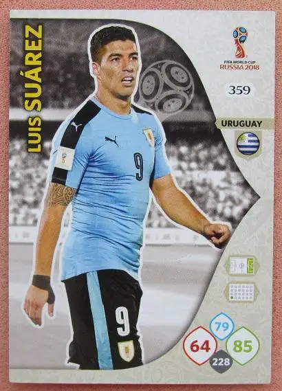 Чемпионат Мира 2018 Panini Adrenalin Луис Суарес Уругвай