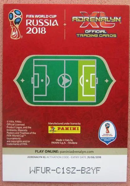 Чемпионат Мира 2018 Panini Adrenalin Луис Суарес Уругвай 1