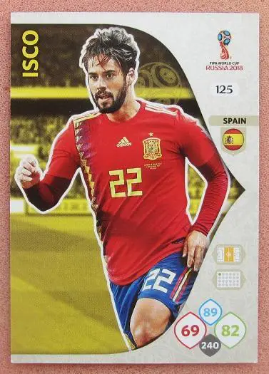 Чемпионат Мира 2018 Panini Adrenalin Иско Испания