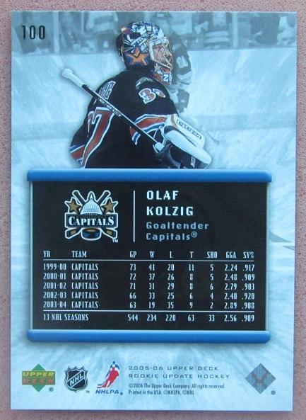 НХЛ Олаф Кольциг Вашингтон Кэпиталз № 100 1
