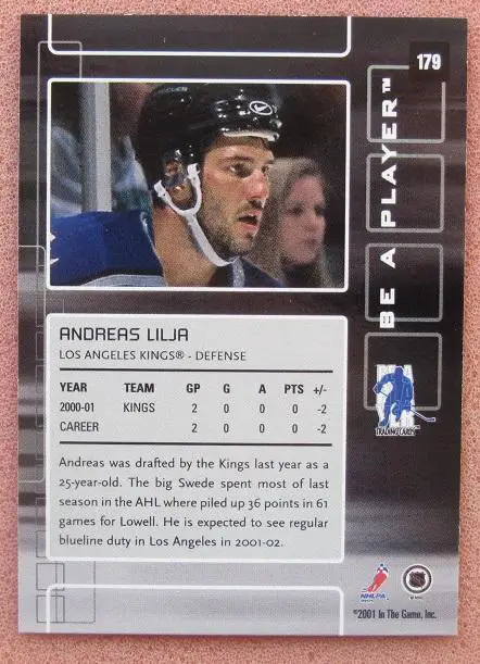 НХЛ Андреас Лилья Лос-Анжелес Кингз № 179 1