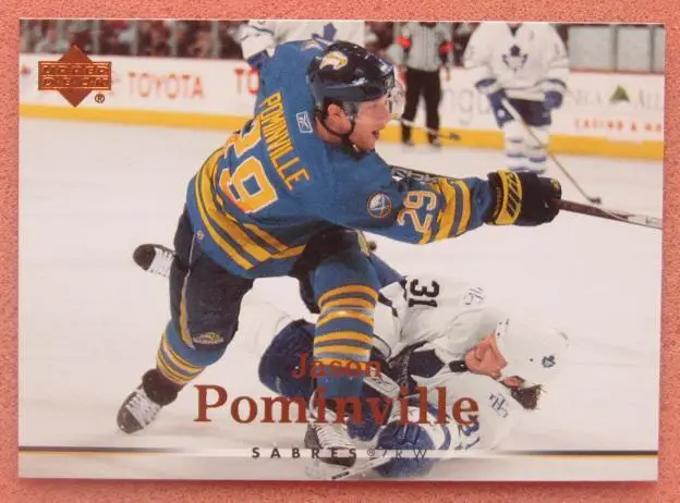 НХЛ Джейсон Поминвилль Баффало Сейбрз № 140