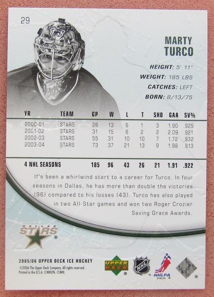 НХЛ Марти Турко Даллас Старз № 29 1