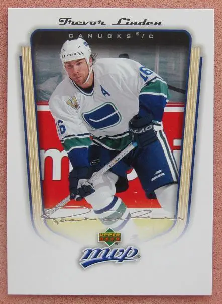 НХЛ Тревор Линден Ванкувер Кэнакс № 371 автограф