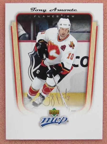 НХЛ Тони Амонте Калгари Флэймз № 58 автограф
