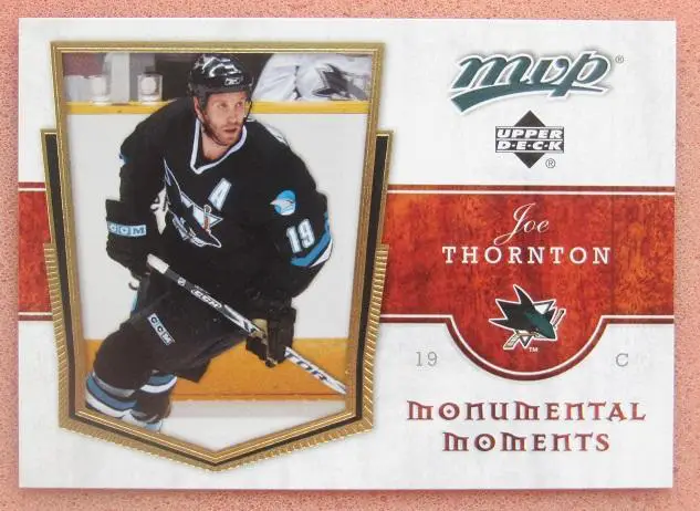 НХЛ Джо Торнтон Сан-Хосе Шаркс № mm8