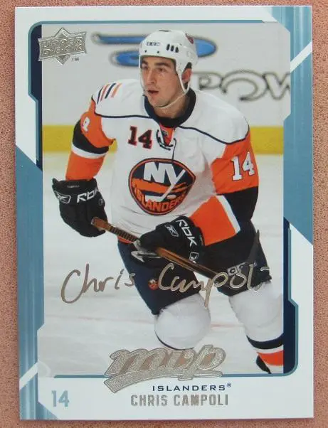 НХЛ Крис Камполи Нью-Йорк Айлендерс № 186 автограф