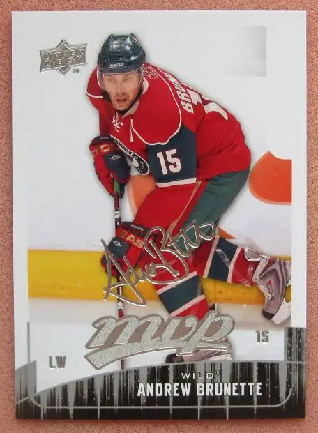НХЛ Эндрю Брюнетт Миннесота Уайлд № 150 автограф