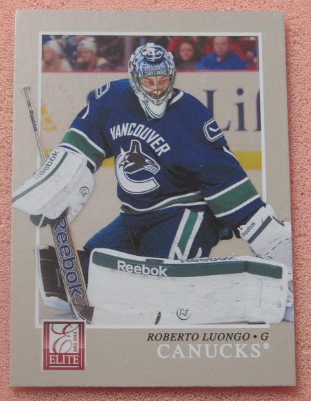 НХЛ Роберто Луонго Ванкувер Кэнакс № 186