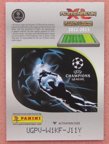 карточка Марко Пантелич Лига Чемпионов УЕФА 2012-2013 Adrenalin XL Сербия 1