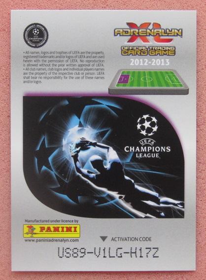 карточка Балаж Медьери Лига Чемпионов УЕФА 2012-2013 Adrenalin XL Венгрия 1