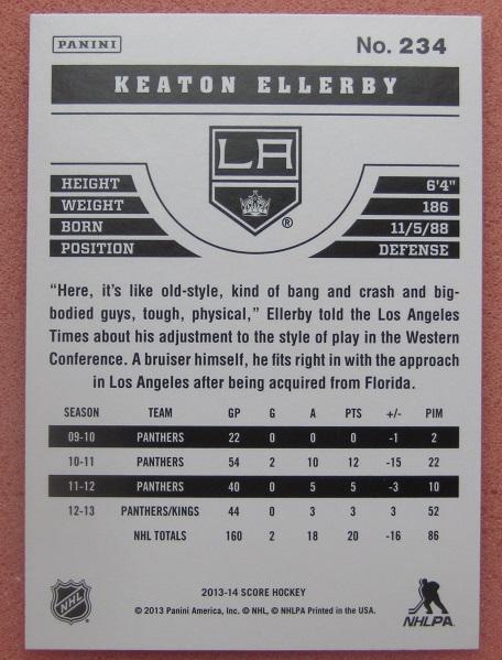 НХЛ Китон Эллерби Лос-Анжелес Кингз № 234 1