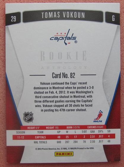 НХЛ Томаш Вокоун Вашингтон Кэпиталз № 82 1