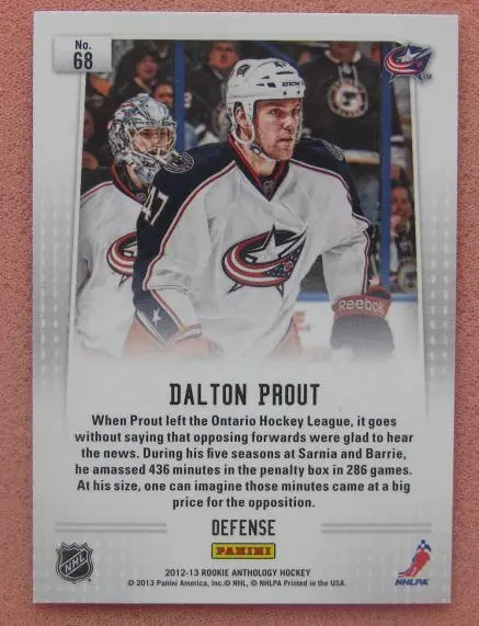 НХЛ Далтон Праут Коламбус Блю Джекетс № 68 1